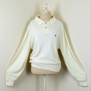 Vintage 80s Christian Dior Polo Sweater size Large